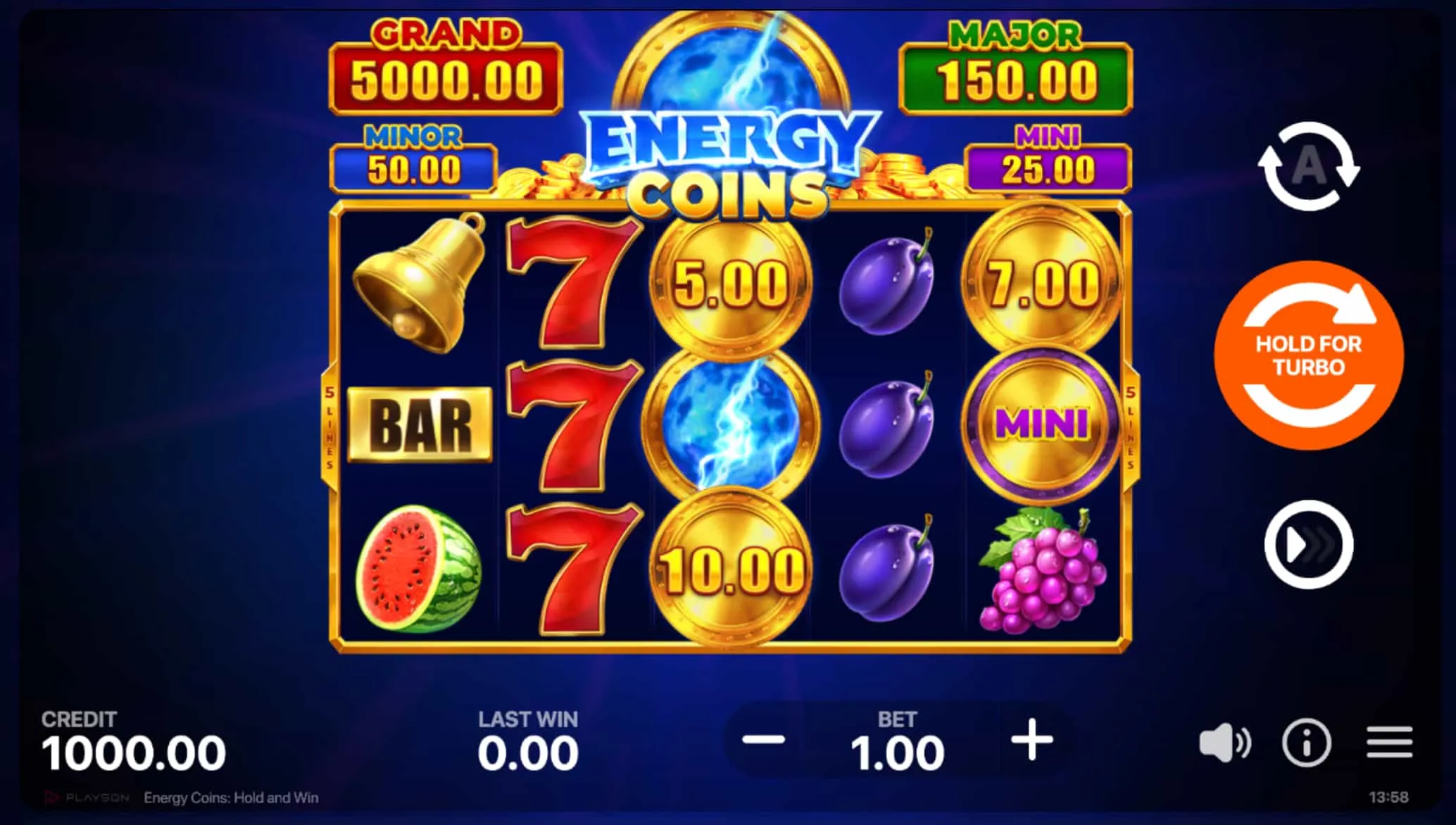 Visión general: posicionamiento de Energy Coins dentro del catálogo Playson Visión general: posicionamiento de Energy Coins dentro del catálogo Playson