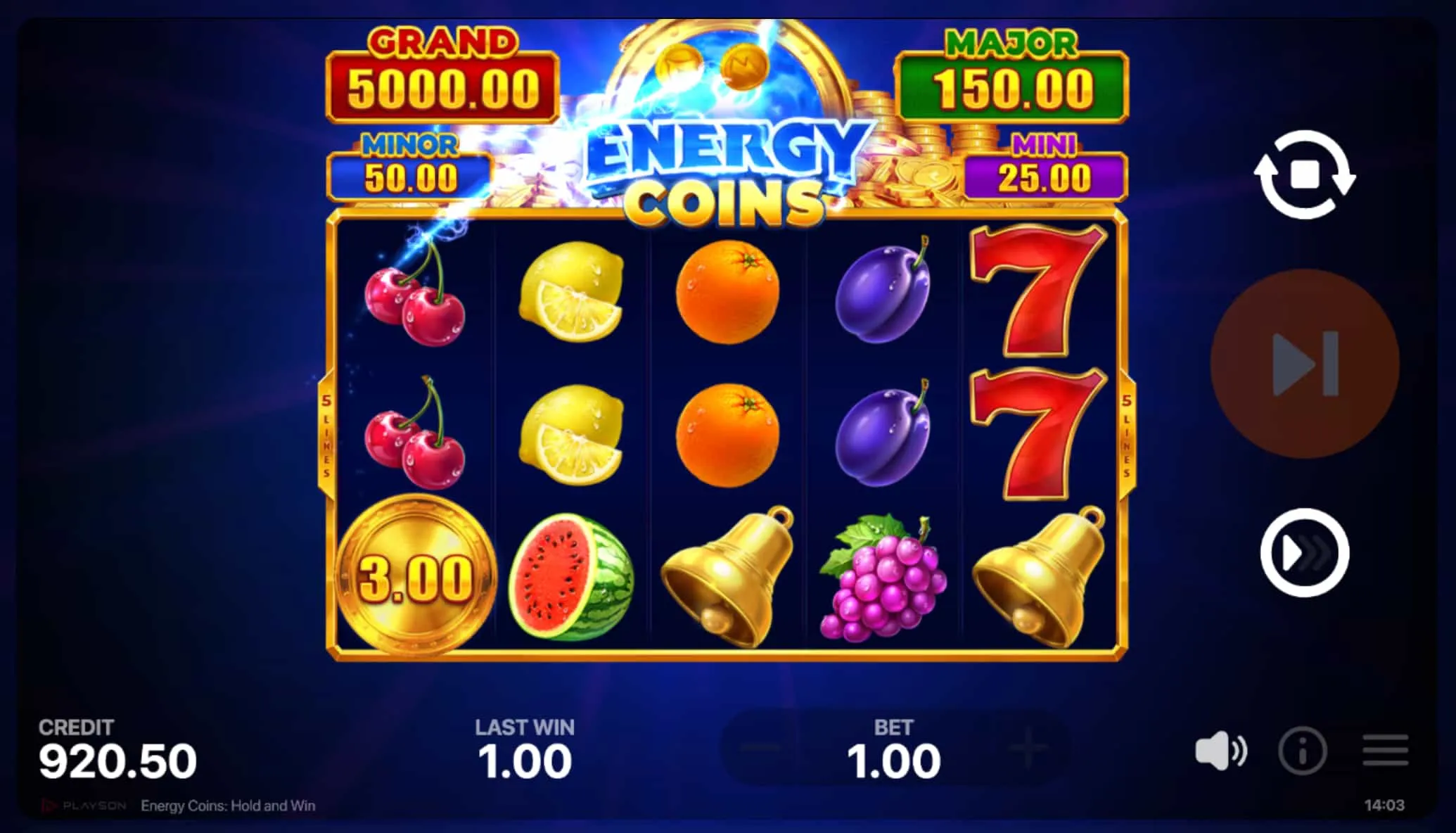 Estructura de jackpots: del Mini al Grand de 5,000x Estructura de jackpots: del Mini al Grand de 5,000x
